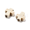 Crackle Opaque Acrylic Beads OACR-Z026-09-2