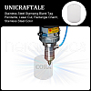 Unicraftale 30 Sets 201 Stainless Steel Stamping Blank Tag Pendants STAS-UN0060-51-5