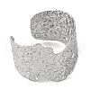 Twist Wide 304 Stainless Steel Cuff Bangles for Women BJEW-B104-20P-2