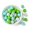 35Pcs Food Grade Eco-Friendly Silicone Focal Beads SIL-FS0001-22F-2