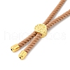 Twisted Nylon Cord Silder Bracelets DIY-B066-03G-21-3