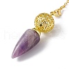 Mixed Gemstone Dowsing Pendulum Big Pendants G-H281-42G-5