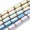 Electroplate Non-magnetic Synthetic Hematite Beads Strands G-N0322-11-1