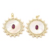 Brass Micro Pave Cubic Zirconia Pendants KK-Z098-23G-1