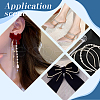 Plastic Pearl & Rhinestone Cup Chains CH-WH0013-01B-G-5