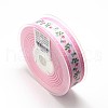 Flower Printed Grosgrain Ribbons ORIB-L004-02-2