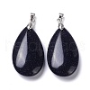 Synthetic Blue Goldstone Pendants G-D084-01P-A04-2