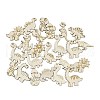 25Pcs Unfinished Wood Cutouts WOOD-P020-01C-1