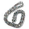 Electroplate Glass Beads Strands EGLA-H108-01A-HP01-2