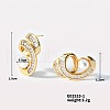 Shiny Women's Earrings with Hollow Design QN5247-1-1