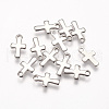 Tarnish Resistant 201 Stainless Steel Tiny Cross Charms STAS-I093-01P-1