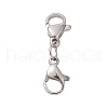 304 Stainless Steel Double Lobster Claw Clasps STAS-E163-57P-B-4