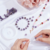 ARRICRAFT Frosted Natural Amethyst Round Bead Strands G-AR0002-06-3