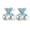 Transparent Epoxy Resin Fruit Cherry Decoden Cabochons CRES-M034-08D-1