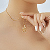 Adorable Brass Pave Clear Cubic Zirconia Hollow Design Bear Pendant Necklaces DI7777-3