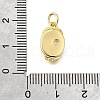 Brass Micro Pave Cubic Zirconia Pendants KK-V007-009G-02-3