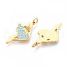 304 Stainless Steel Enamel Pendants STAS-N115-01C-G-2