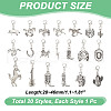 Alloy Pendant Decorations HJEW-GA00004-2