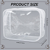 CRASPIRE 3Pcs Clear Plastic Cosmetic Zipper Bags ABAG-CP0001-10-2