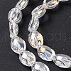 Electroplate Glass Beads Strands EGLA-B005-01A-AB01-3