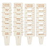 BENECREAT 4Pcs 2 Style Wooden Grass Gauges AJEW-BC0006-91-1