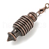 Rack Plating Brass Coil Dowsing Pendulums AJEW-B106-02R-2