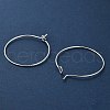 Brass Hoop Earrings Findings IFIN-R211-01S-3