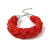 Glass Seed Multi-strand Bracelets BJEW-H204-01P-2