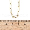 3.5MM 304 Stainless Steel Paperclip Chain Necklaces NJEW-T016-07G-5