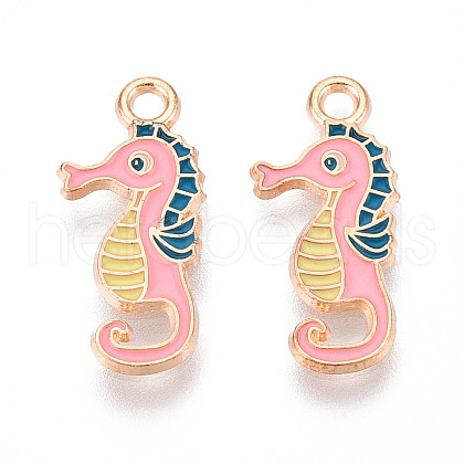 Marine Animals Alloy Enamel Pendants ENAM-T022-34C-1
