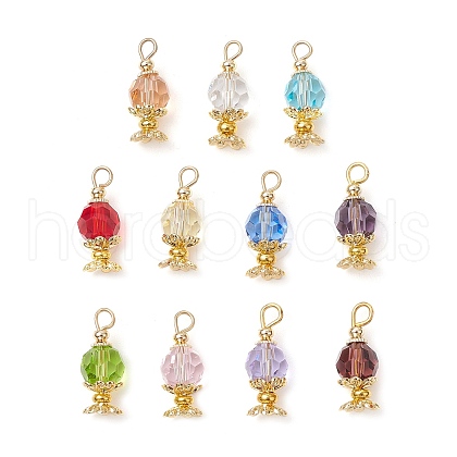 Imitation Austrian Crystal K9 Glass Pendants PALLOY-JF03567-1