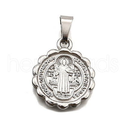 304 Stainless Steel Pendants STAS-B086-10A-P-1