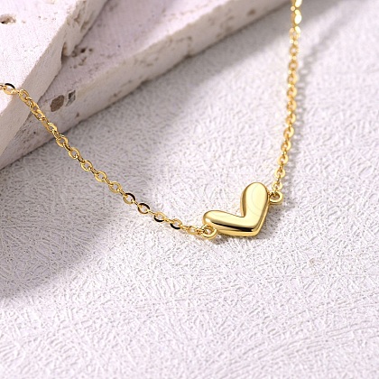 Elegant S925 Sterling Silver Heart Link Bracelets TF9730-1