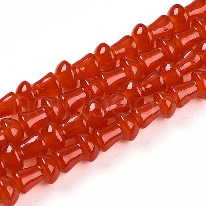 Baking Painted Glass Beads Strands DGLA-N007-01B-1