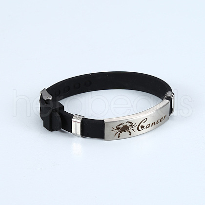 Silicone Cord Bracelets WG3CB09-03-1