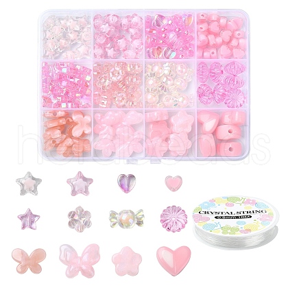 DIY Acrylic Beaded Stretch Bracelets Jewelry Kits DIY-YW0010-06-1