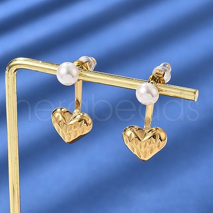304 Stainless Steel Stud Earrings EJEW-V016-05G-1