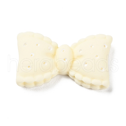Cartoon Opaque Resin Polka Dot Bowknot Cabochons RESI-Q218-02H-1