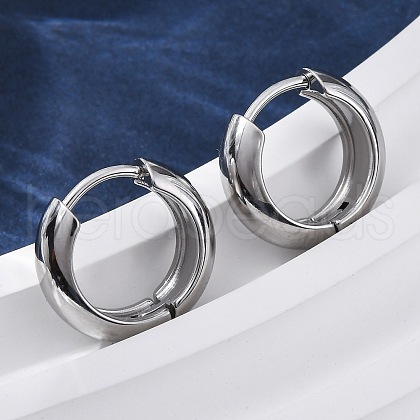 316 Surgical Stainless Steel Hoop Earrings for Women EJEW-G429-01A-P-1
