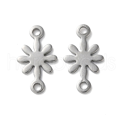 304 Stainless Steel Flower Connector Charms STAS-S172-04P-1