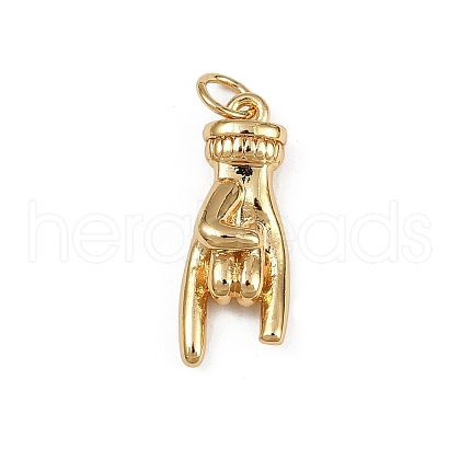 Brass Pendants KK-S528-08G-1