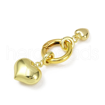 Brass Spring Gate Rings KK-M322-11G-02-1