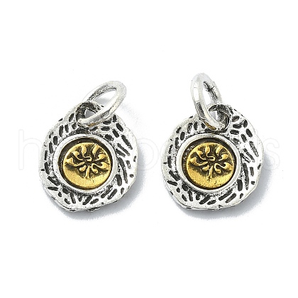 Tibetan Style Alloy Charms PALLOY-Q458-01AG-05-1