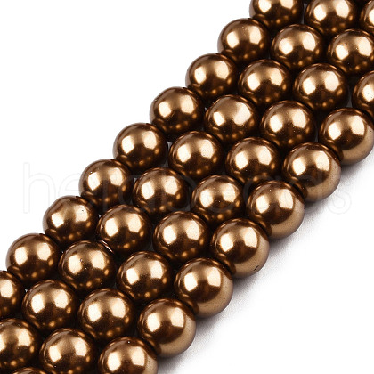Baking Painted Glass Pearl Bead Strands X-HY-Q003-3mm-30-1