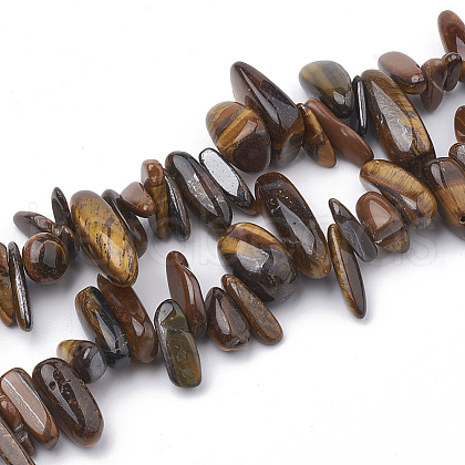 Natural Tiger Eye Beads Strands G-S338-06-1