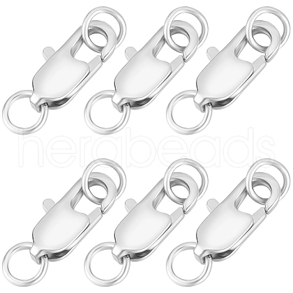 Beebeecraft 20Pcs Brass Lobster Claw Clasps KK-BBC0015-01A-P-1