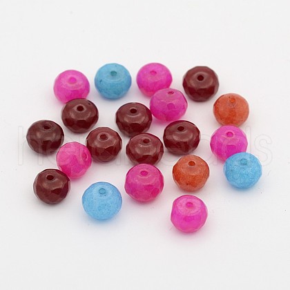 Natural White Jade Beads X-G-R171-4x6mm-M-1