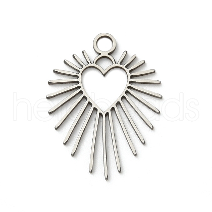 201 Stainless Steel Pendants STAS-I332-12P-1