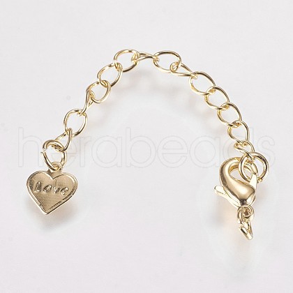 Long-Lasting Plated Brass Chain Extender KK-K210-13G-1