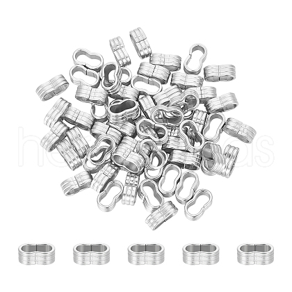 Unicraftale 60Pcs 201 Stainless Steel Slide Charms/Slider Beads STAS-UN0059-39-1